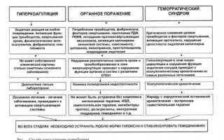 Патогенез двс синдрома у новорожденных