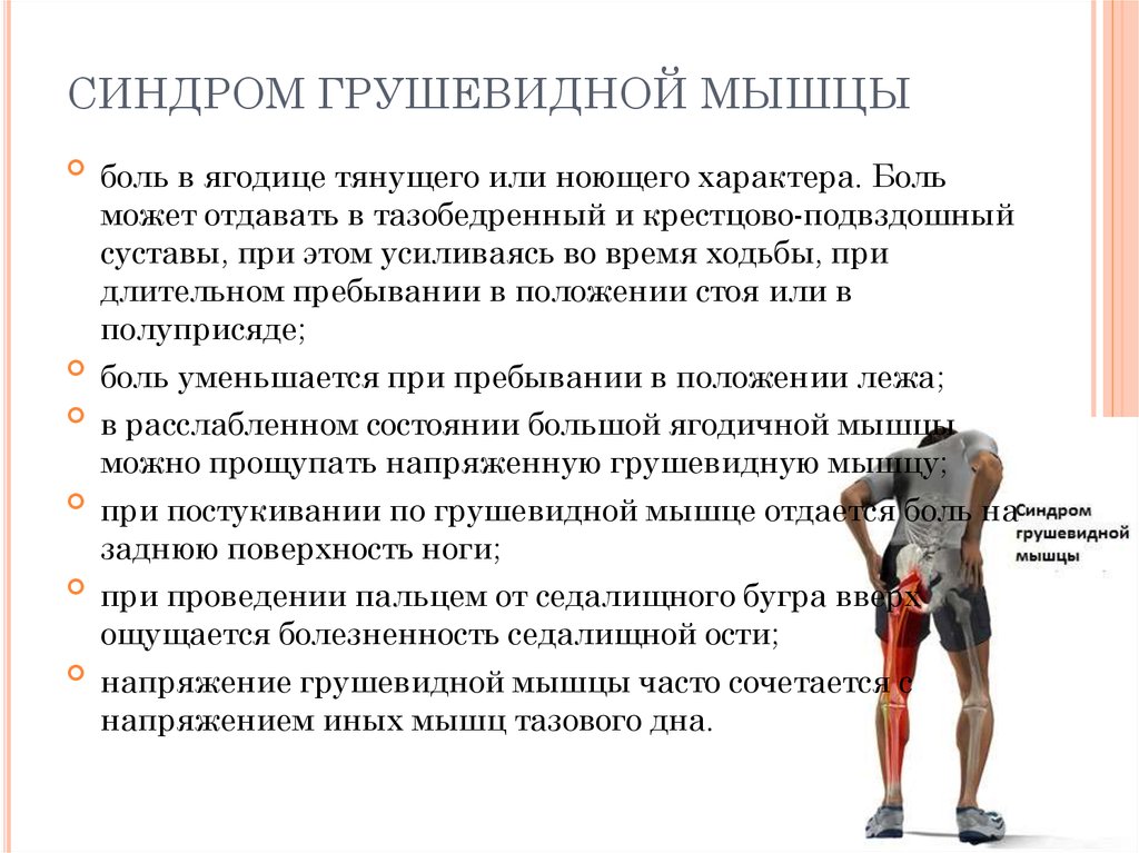 Лечение синдрома грушевидной мышцы мазями